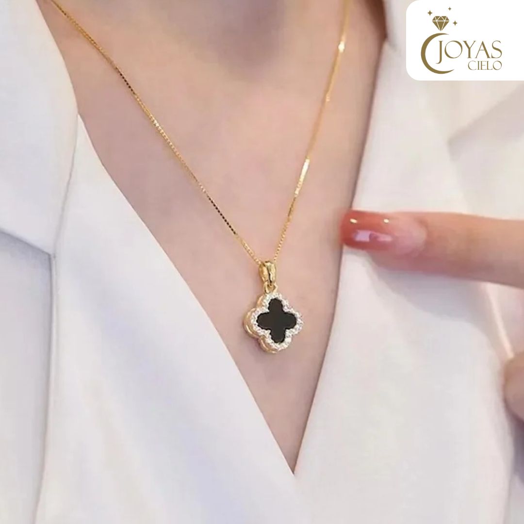 Collar De Trébol Dos Colores