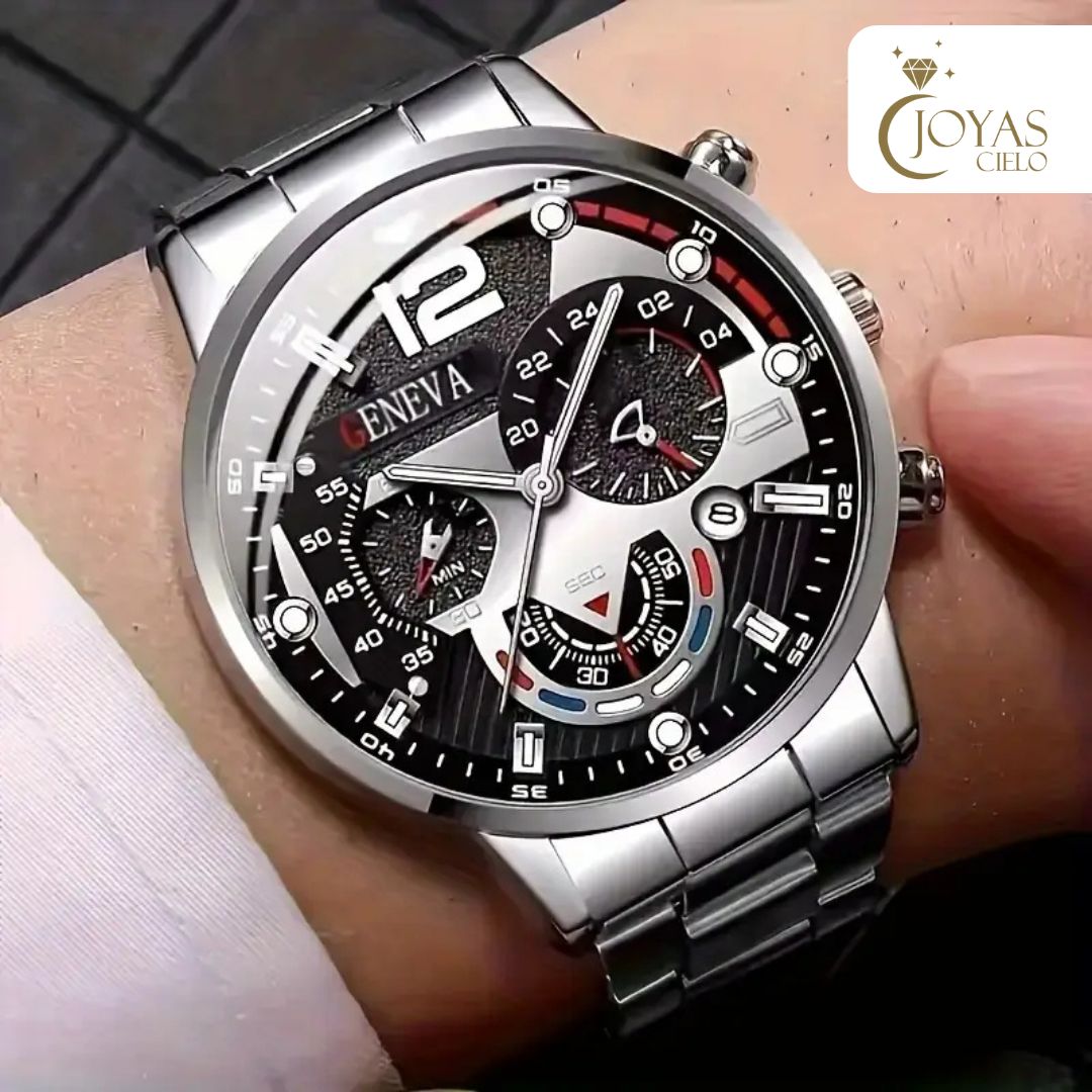 Combo De Reloj+Pulsera+Cadena