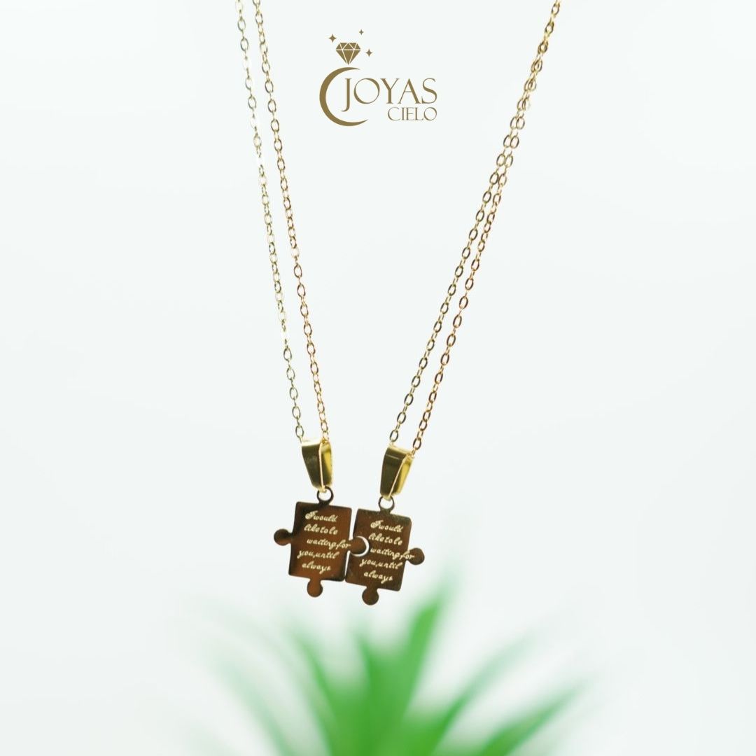 Juego de Cadena para Parejas de Rompecabeza - Un Amor Inquebrantable