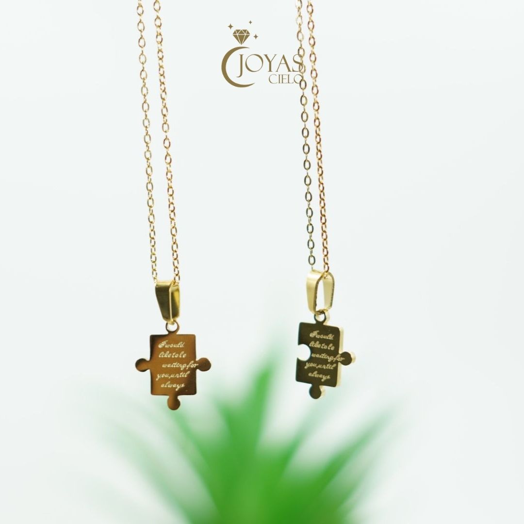 Juego de Cadena para Parejas de Rompecabeza - Un Amor Inquebrantable