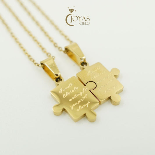 Juego de Cadena para Parejas de Rompecabeza - Un Amor Inquebrantable