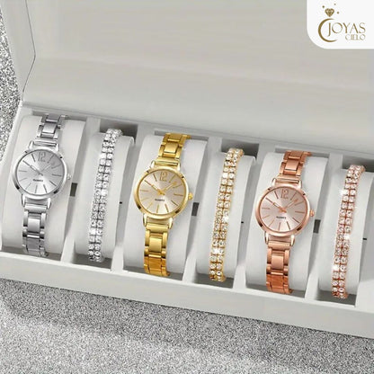 combo 3 Relojes + 3 Pulseras