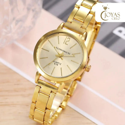 Combo 2pz Reloj Y Pulsera De Mujer